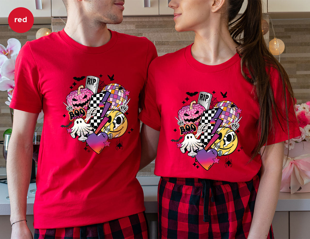 Halloween Shirt, Gifts, Spooky Season Pumpkin Graphic Tees product image 54