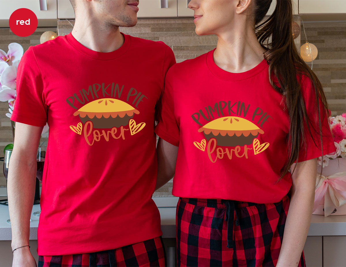 Kids Thanksgiving Shirts, Pumpkin Pie Graphic Tees, Gift product image 10
