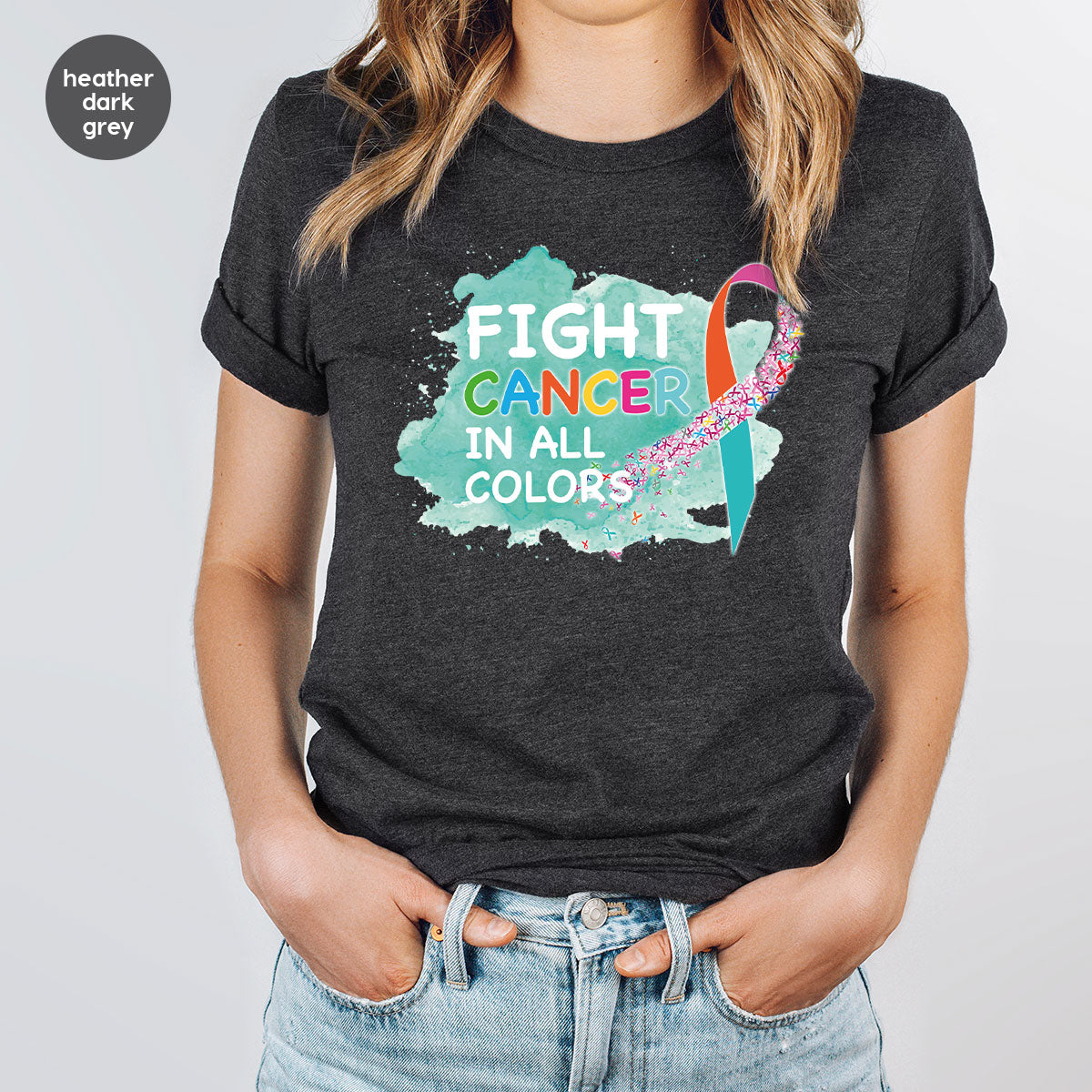 Fight Against Cancer Shirt, Warrior T-Shirt, With All Colors product image 102