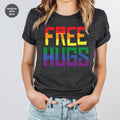 Cute LGBT Shirt, Free Hugs T-Shirt, Lovely Pride for product image 1