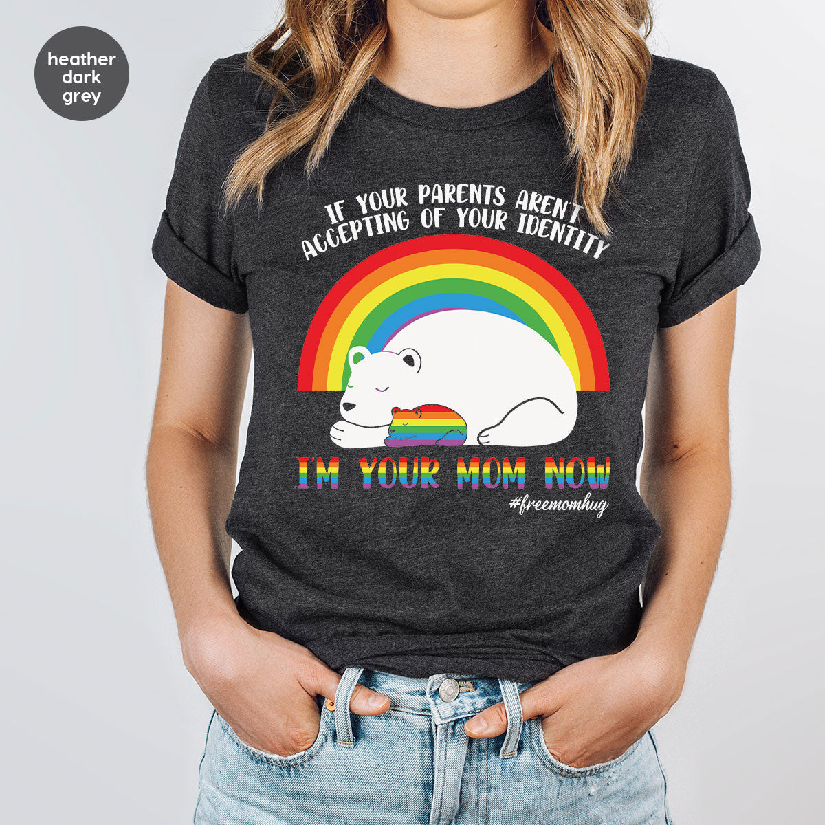 I'm Your Mom Now T-Shirt, Cute LGBT Glory Tee product image 3