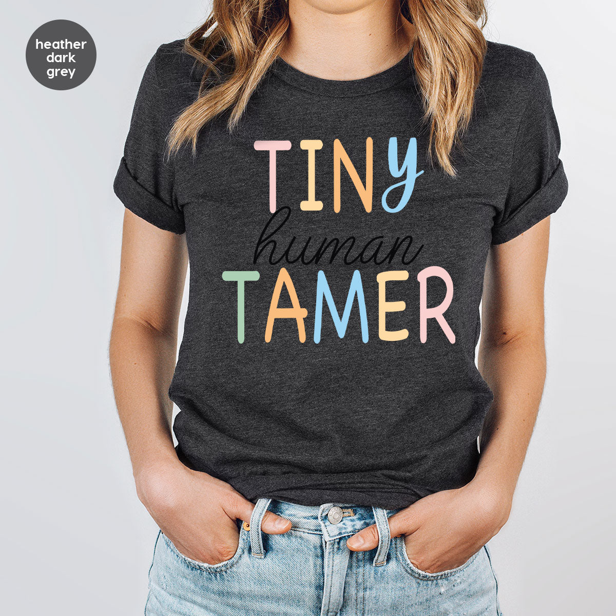 Teacher Shirt, Tiny Human Tamer, Kindergarten Preschool product image 73
