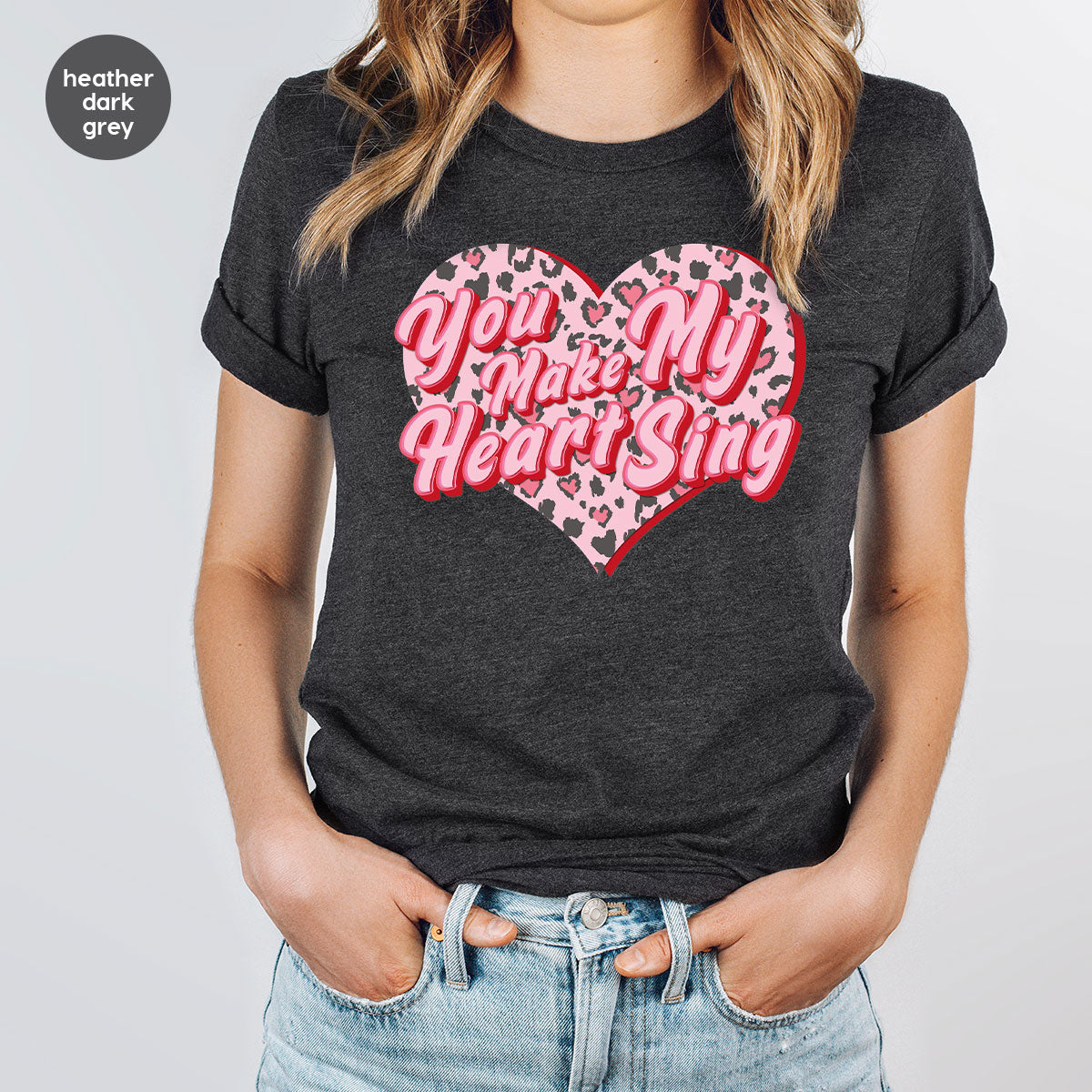 You Make My Heart Sing Shirt, Valentine's Day Romantic Gift product image 3