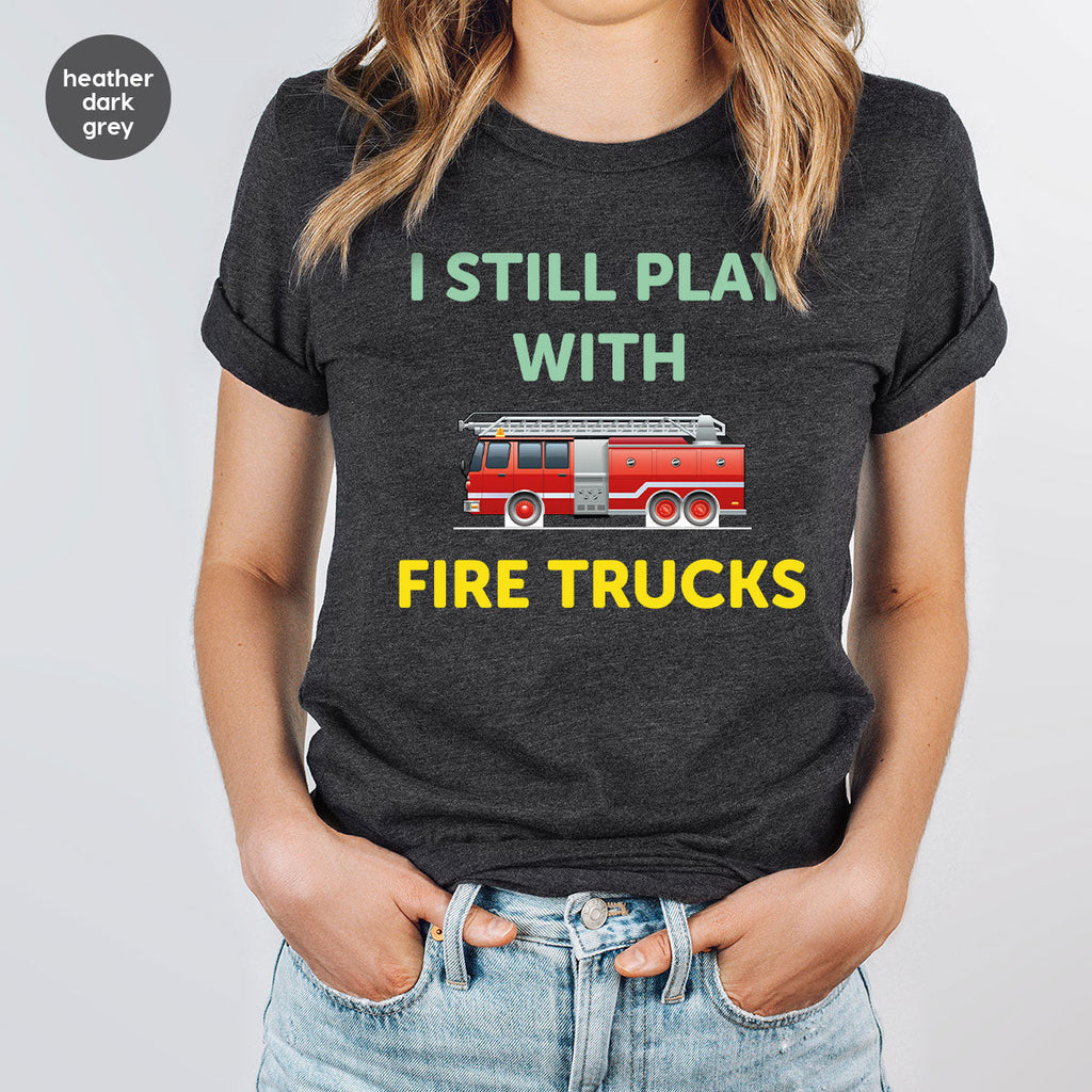 Fire Truck Shirt, Funny Fighter T-Shirt, Fireman Tee product image 7