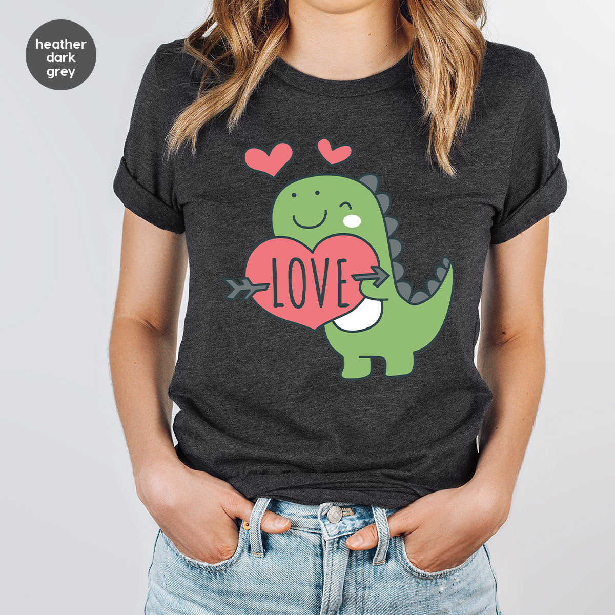 Love Shirt, Lovely Dinosaur Valentine's Day Special For product image 97
