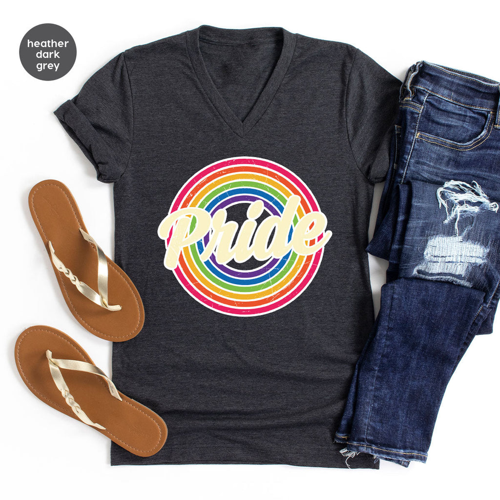 Pride Shirt, LGBT T-Shirt, Tee, Rainbow Graphic product image 1