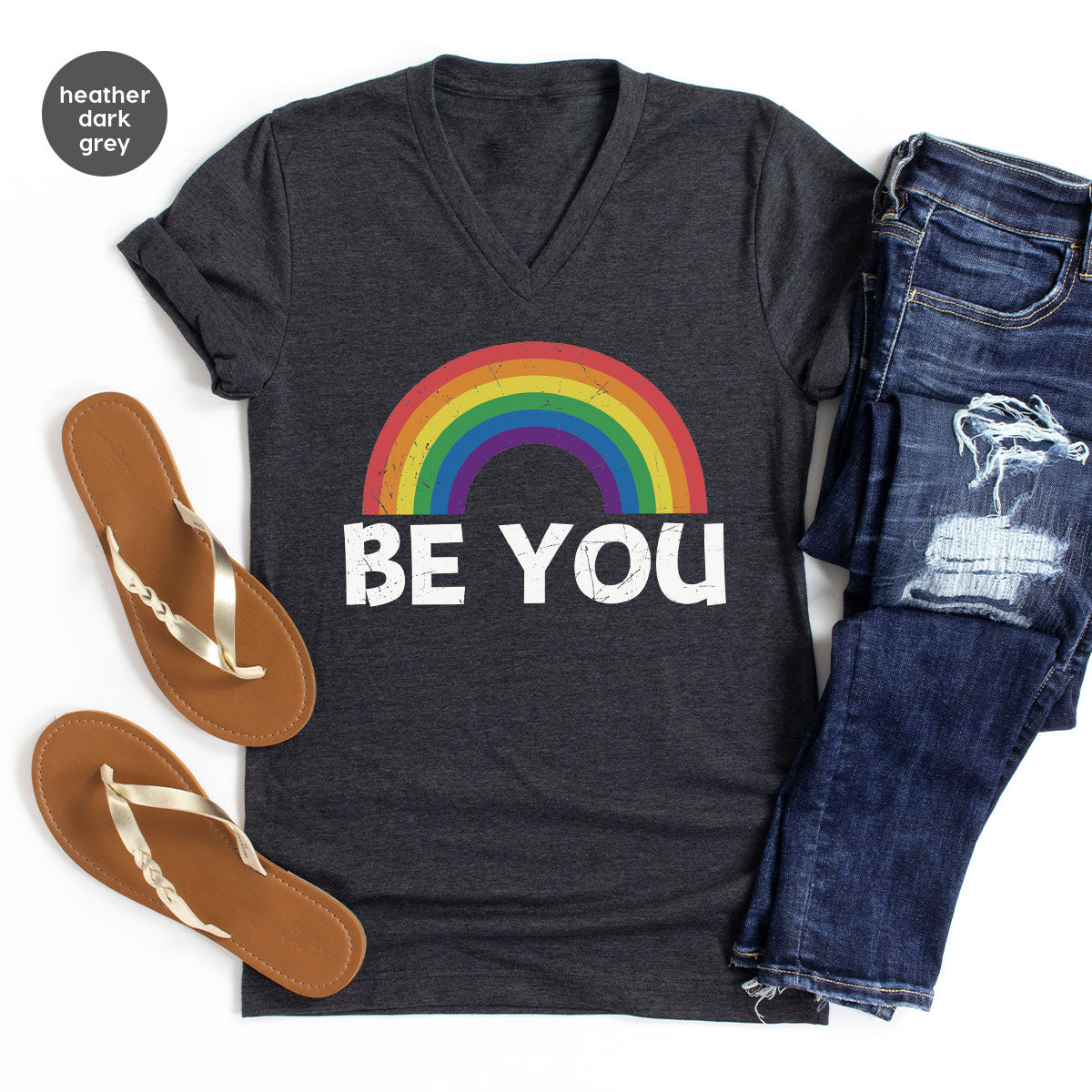 Rainbow T-Shirt, Be You Shirt, LGBT Pride product image 117