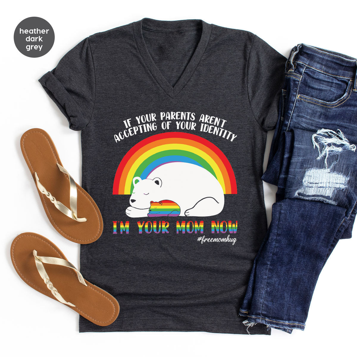 I'm Your Mom Now T-Shirt, Cute LGBT Glory Tee product image 4