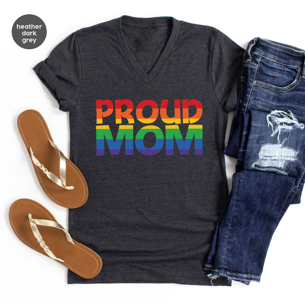 Proud Mom Shirt, LGBT T-Shirt, Tee product image 4