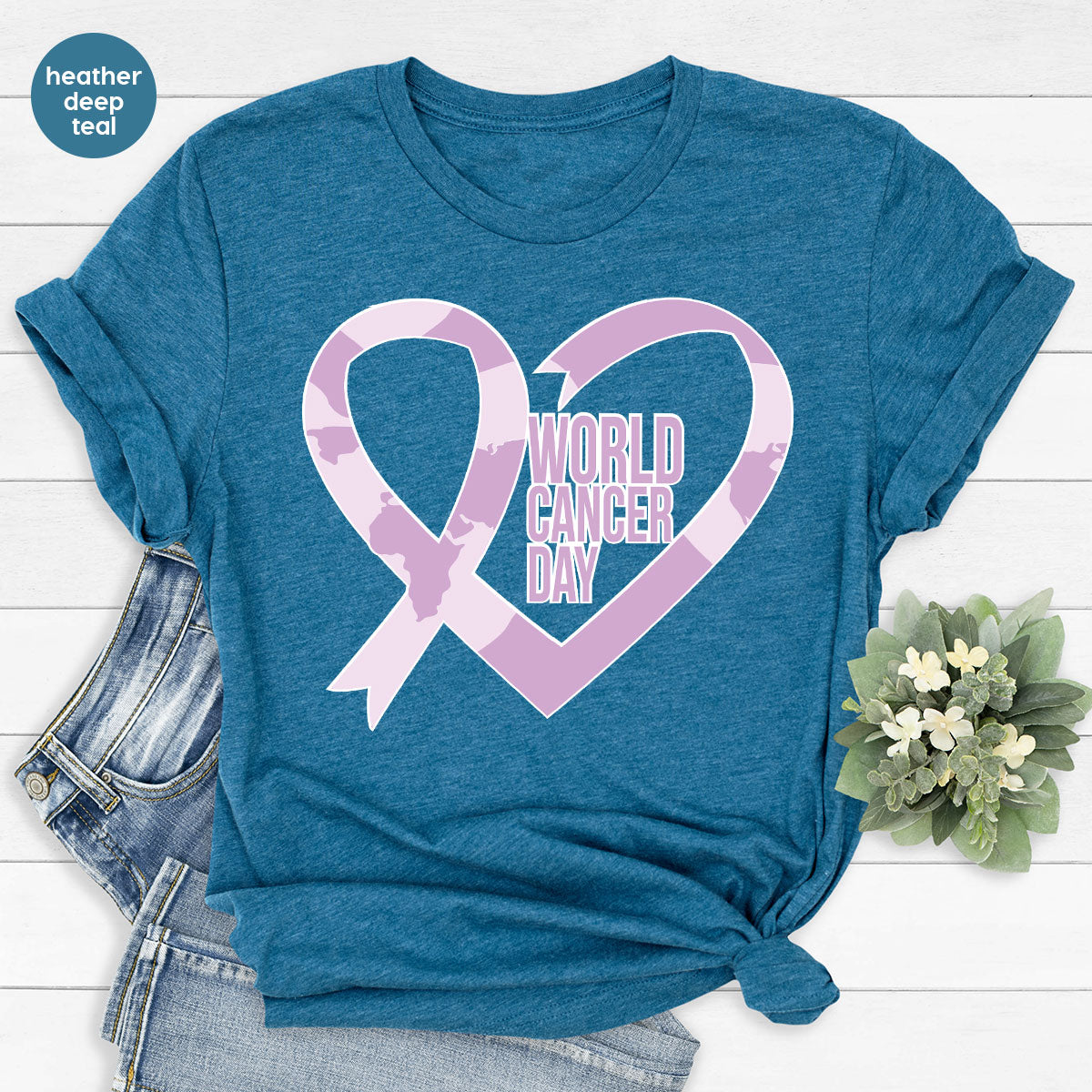 World Cancer Day Gift, T-Shirt, Support Shirt product image 11
