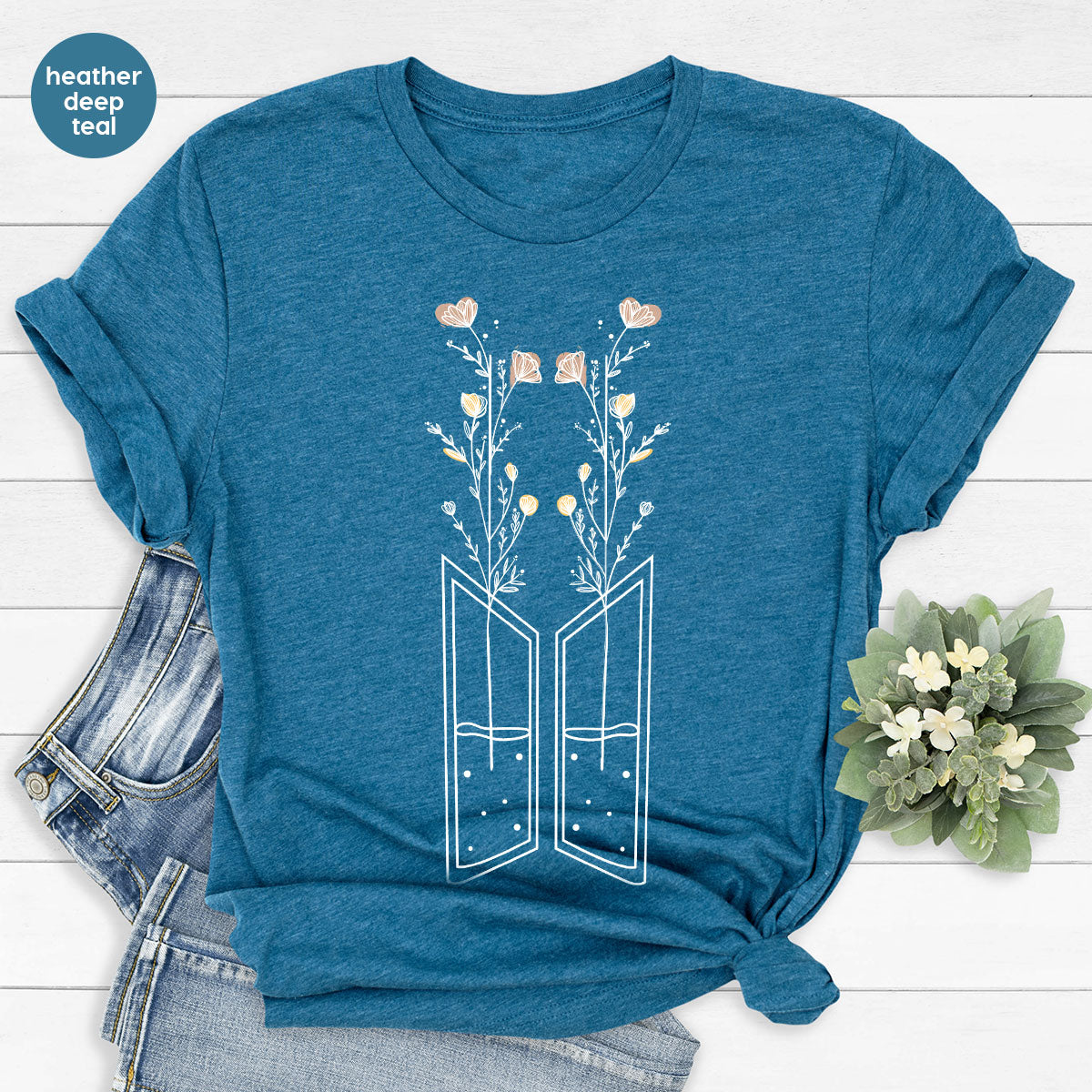 Heart Tree Shirt, Window of Love Valentine's Day Design product image 3