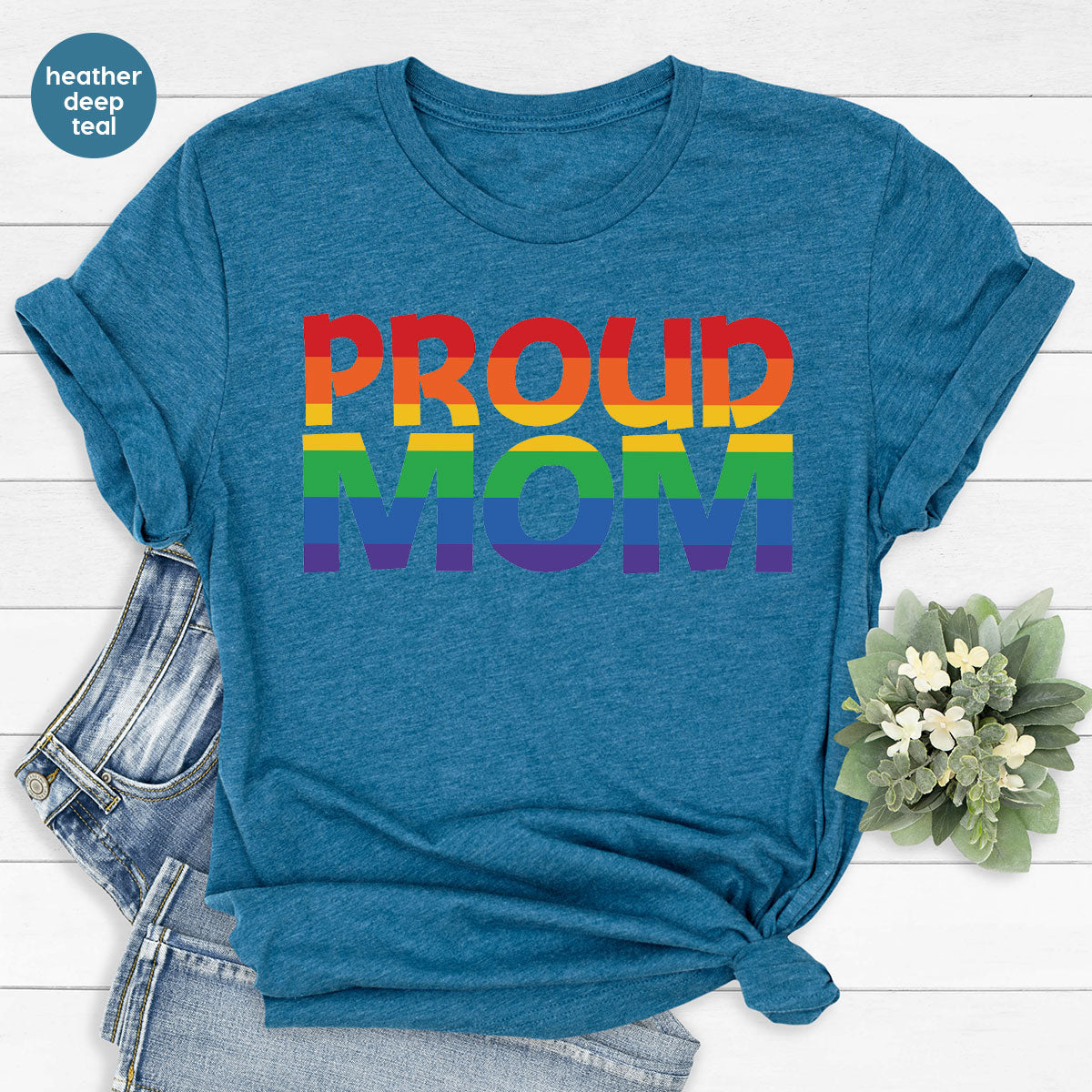 Proud Mom Shirt, LGBT T-Shirt, Tee product image 5