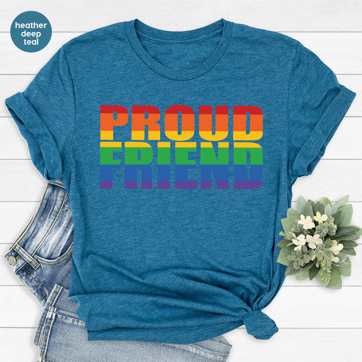 LGBT Friendship Shirt, Proud Friend T-Shirt, Gift Tee product image 2