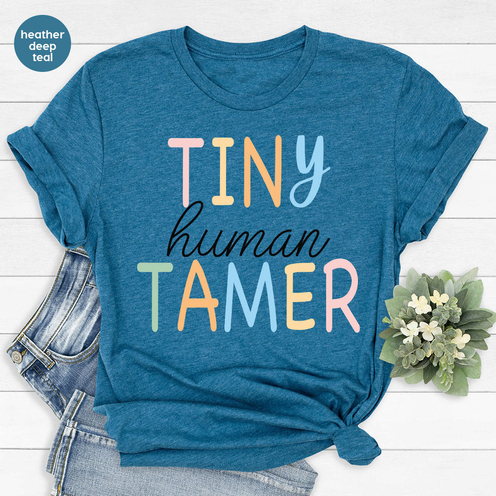 Teacher Shirt, Tiny Human Tamer, Kindergarten Preschool product image 75