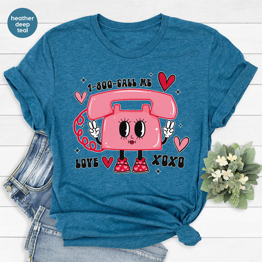 Call Me Lover Shirt, Funny Valentine's Day Cute Love T-Shirt product image 5