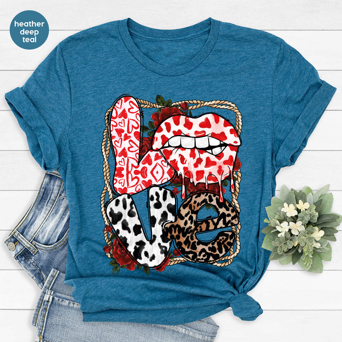 Love Shirt, Lovers Gift, Cool Valentine's Day T-Shirt product image 5