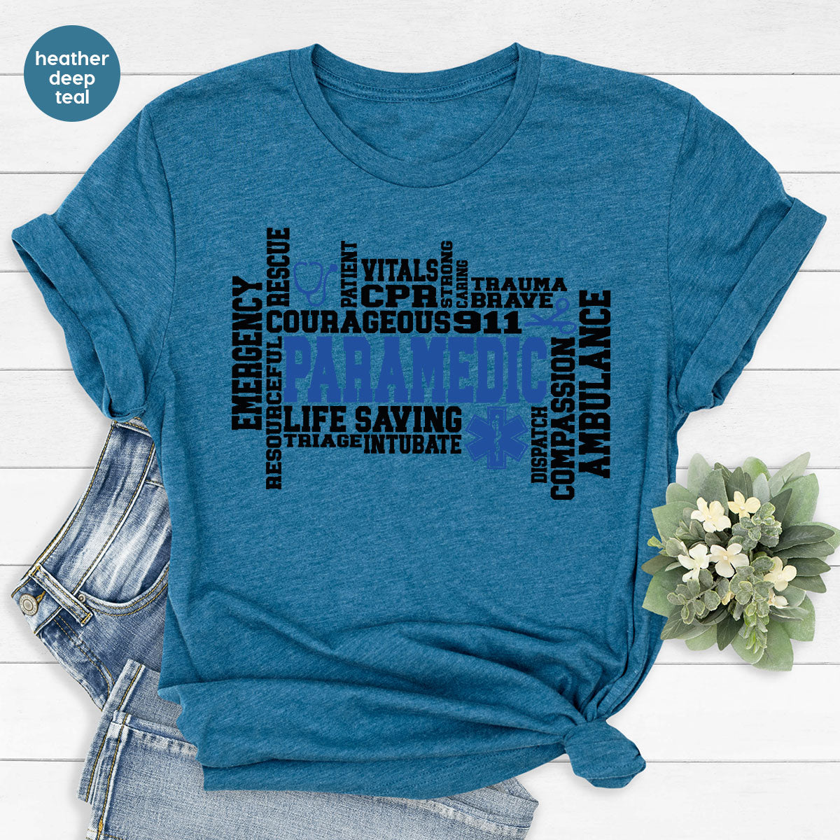 Paramedic T-Shirt, Ambulance Shirt, Life Saver Gift For product image 112