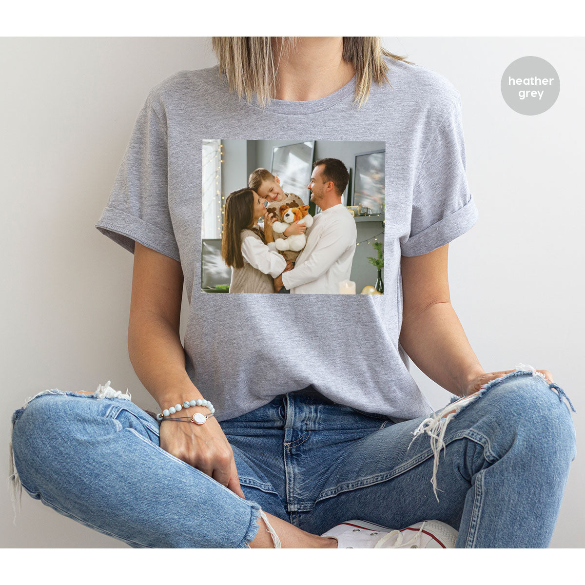Custom Family T-Shirt, Customizable Photo Shirt, Baby Tee, product image 101