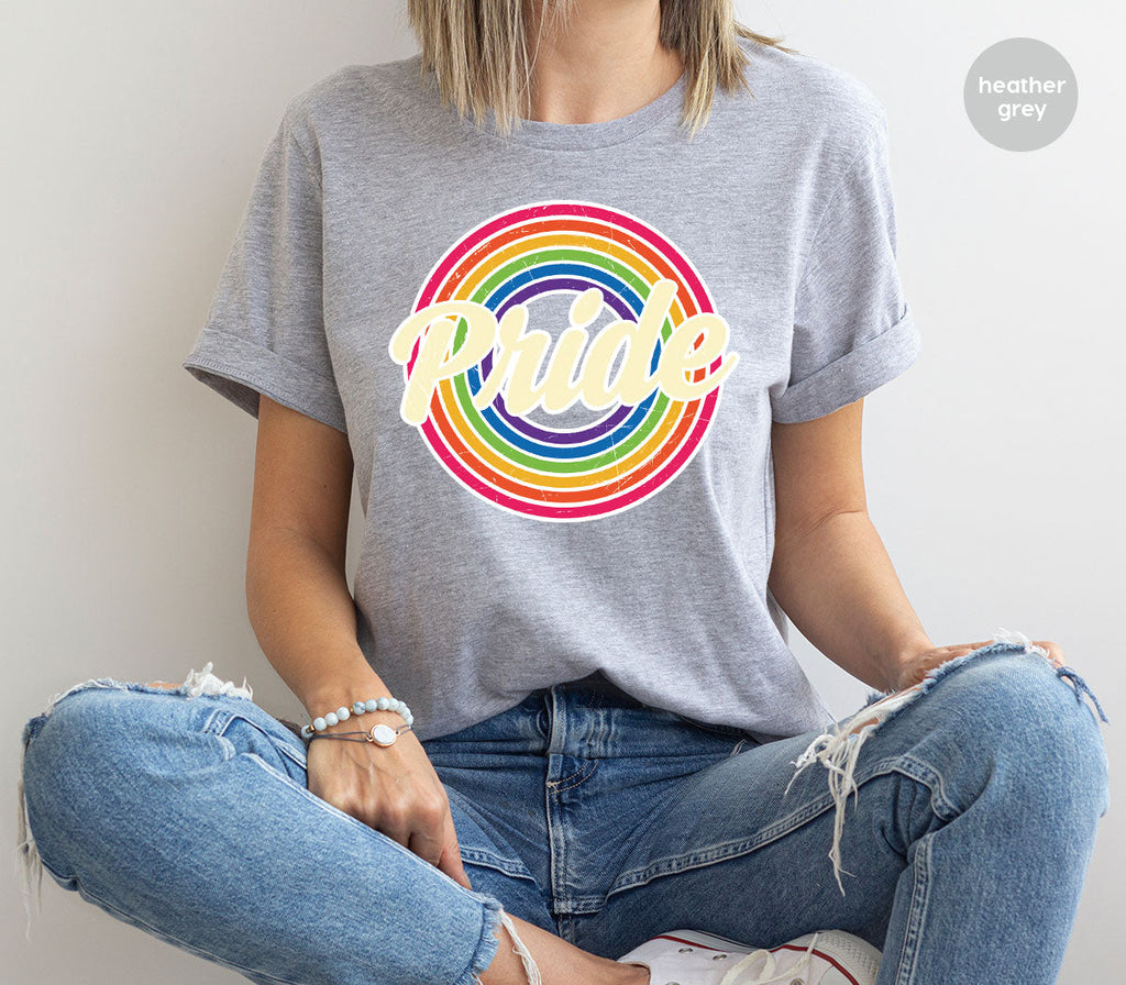 Pride Shirt, LGBT T-Shirt, Tee, Rainbow Graphic product image 3