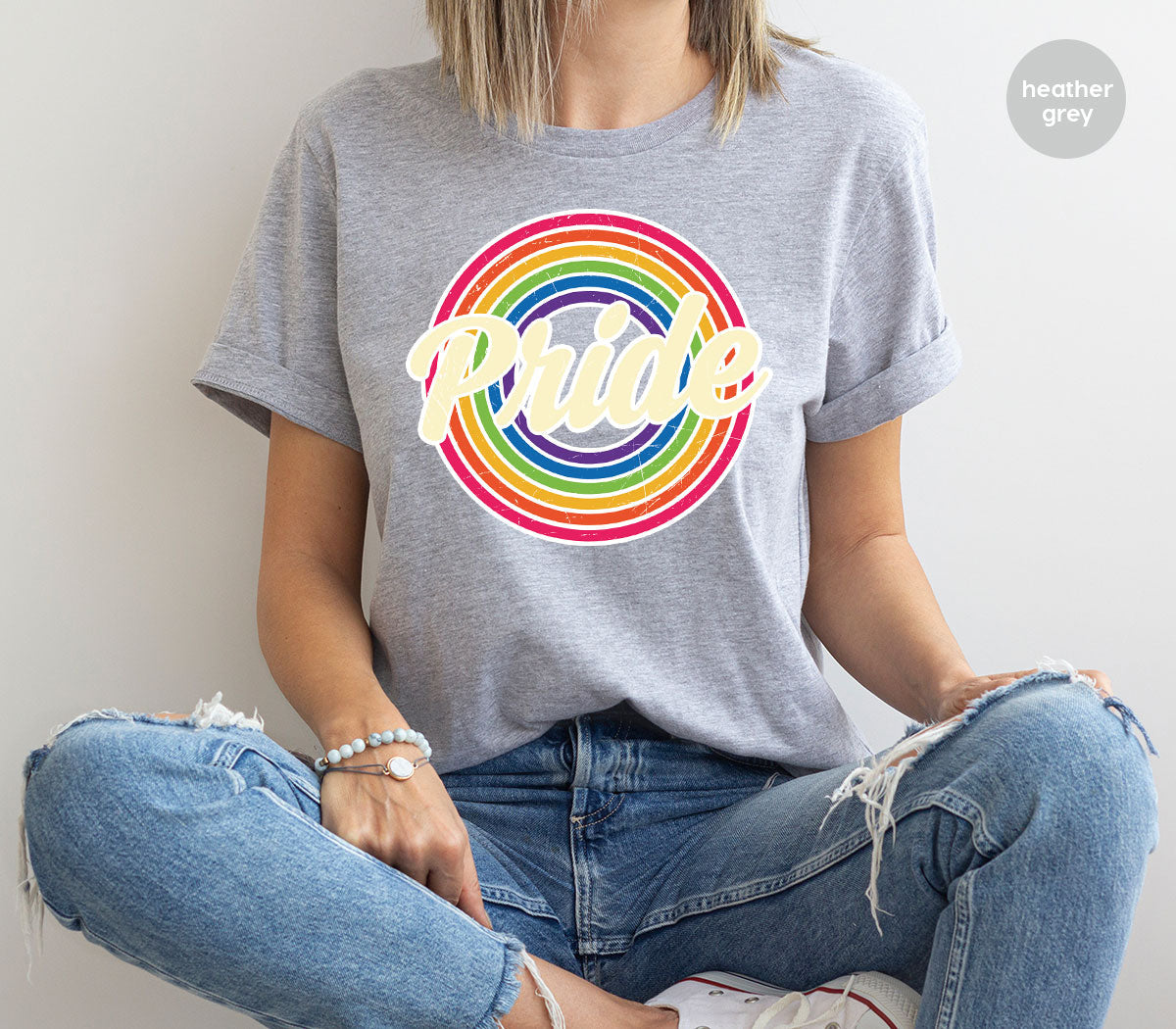 Pride Shirt, LGBT T-Shirt, Tee, Rainbow Graphic product image 3