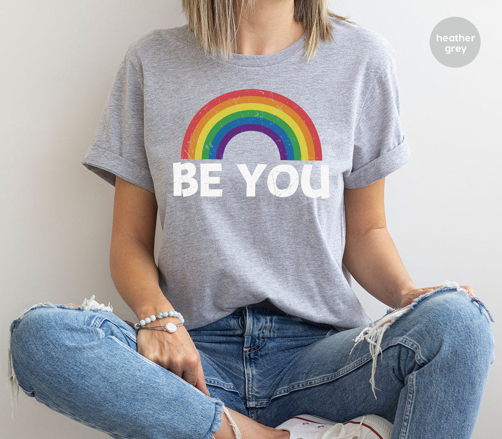 Rainbow T-Shirt, Be You Shirt, LGBT Pride product image 119