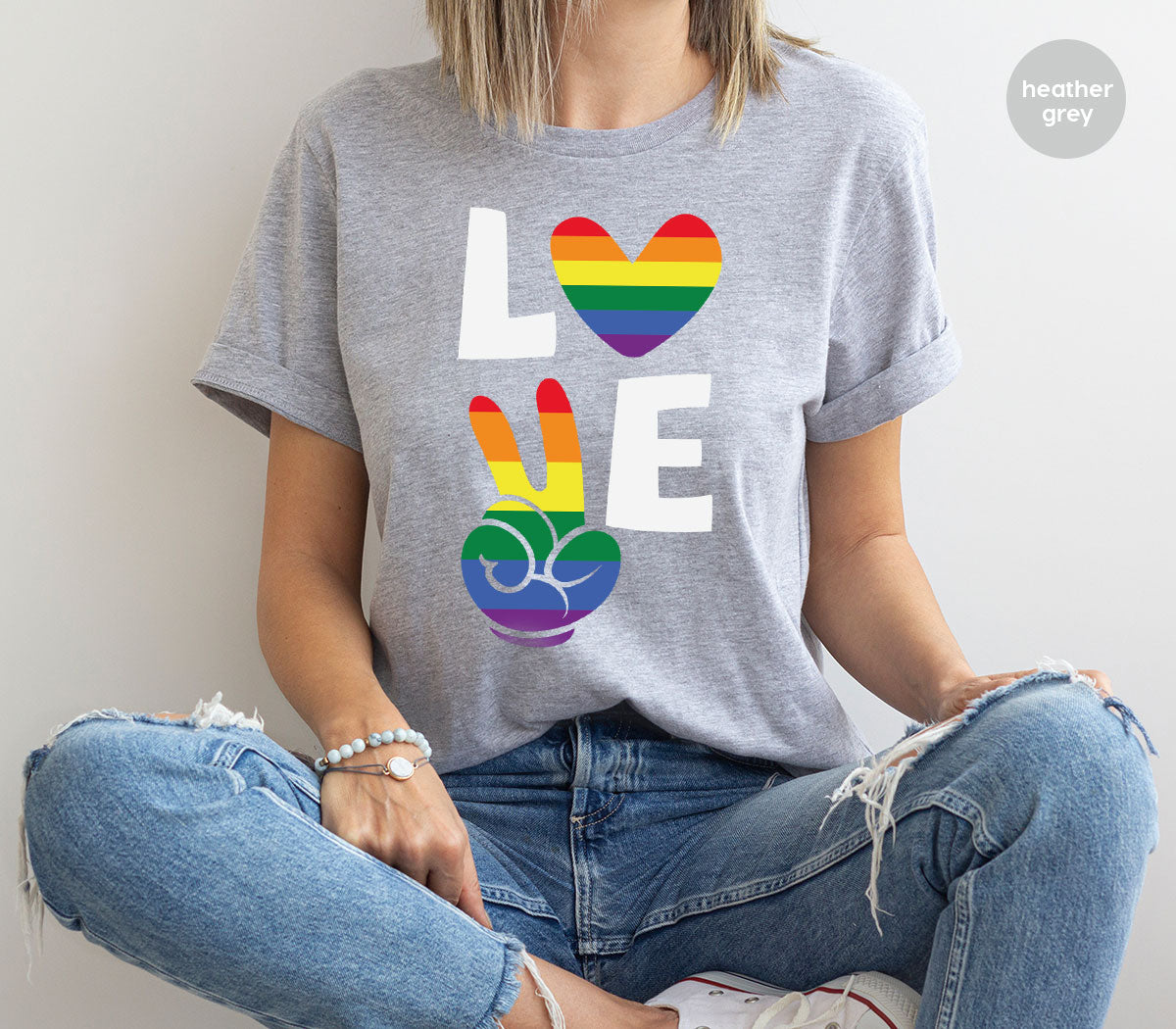 LGBT Love Shirt, Rainbow Glory T-Shirt, Pride Tee product image 6