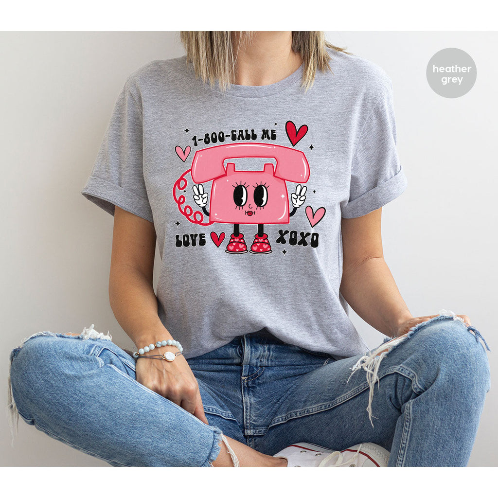 Call Me Lover Shirt, Funny Valentine's Day Cute Love T-Shirt product image 7