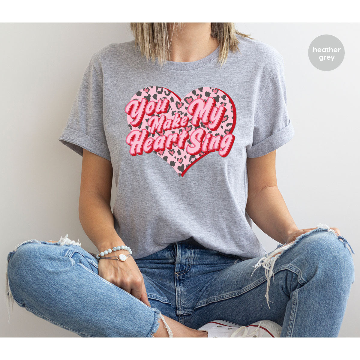You Make My Heart Sing Shirt, Valentine's Day Romantic Gift product image 7