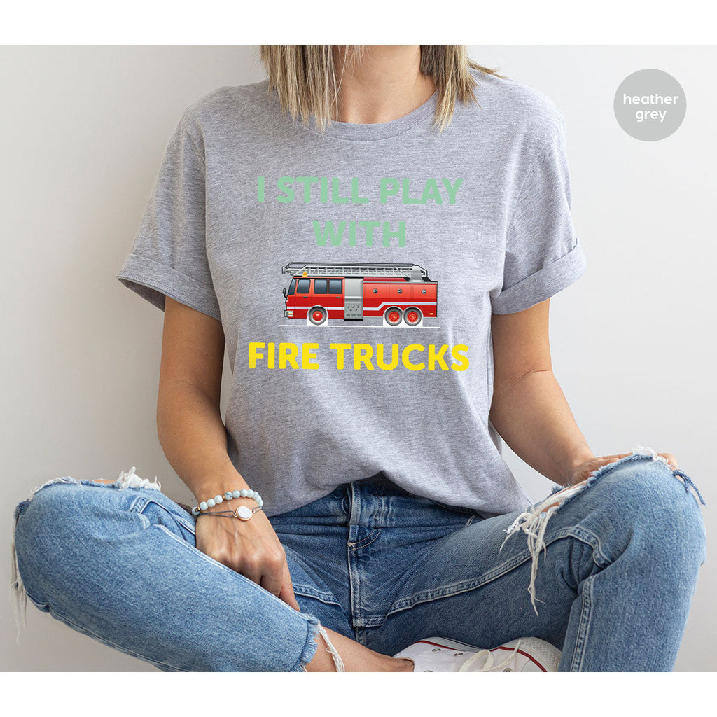Fire Truck Shirt, Funny Fighter T-Shirt, Fireman Tee product image 10