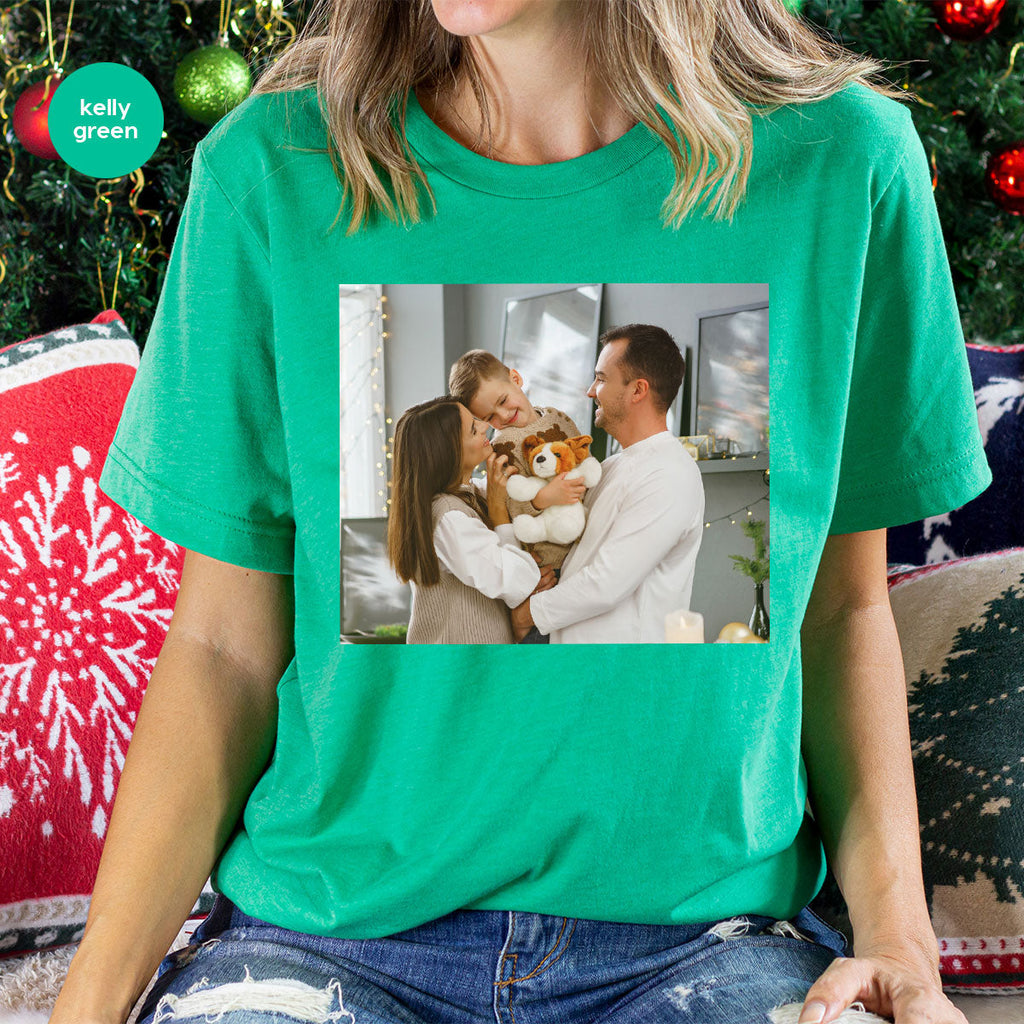 Custom Family T-Shirt, Customizable Photo Shirt, Baby Tee, product image 1