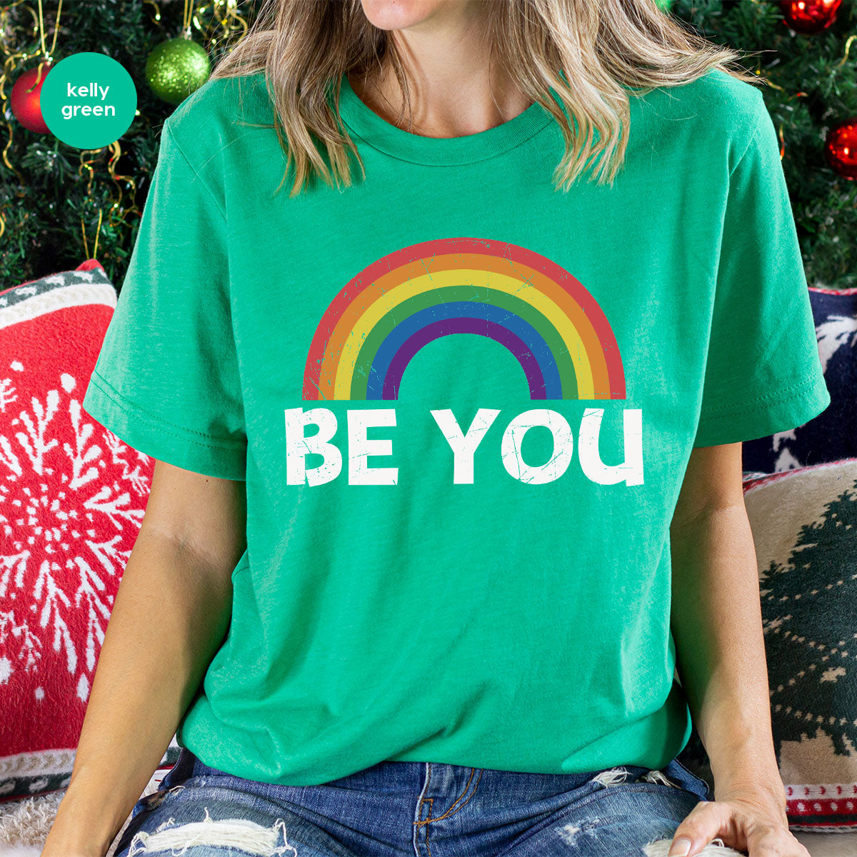 Rainbow T-Shirt, Be You Shirt, LGBT Pride product image 2