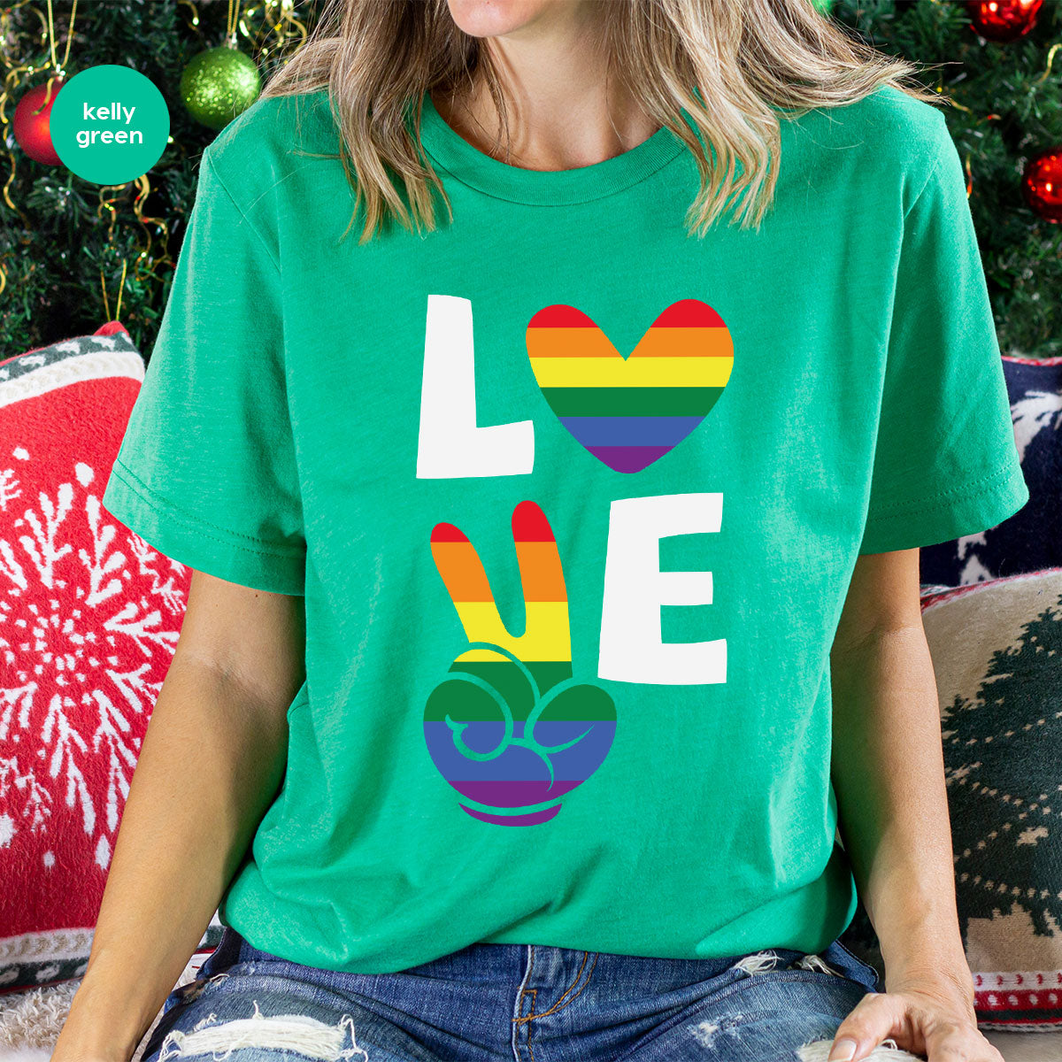 LGBT Love Shirt, Rainbow Glory T-Shirt, Pride Tee product image 8