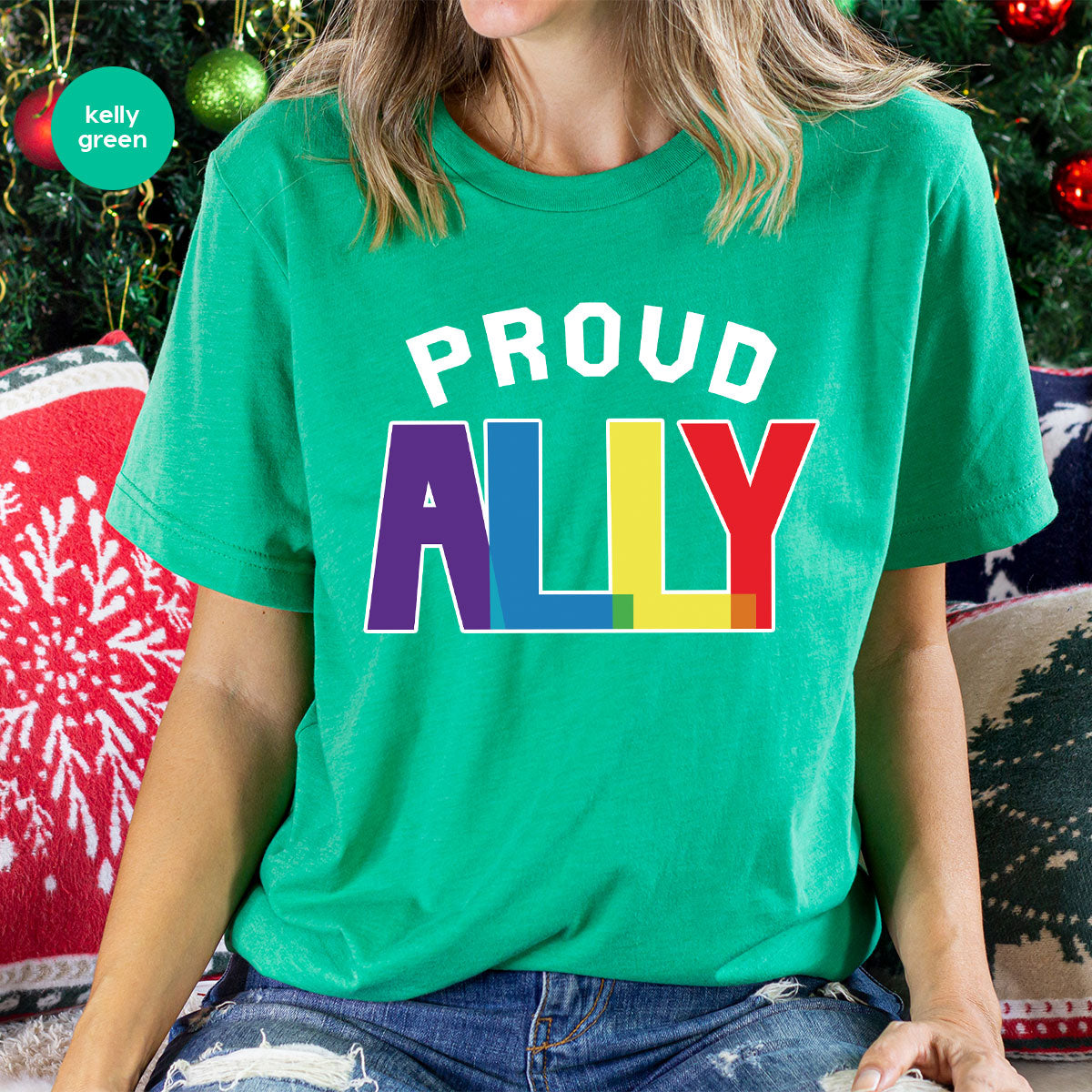 Proud Ally Shirt, LGBT T-Shirt, Tee product image 8