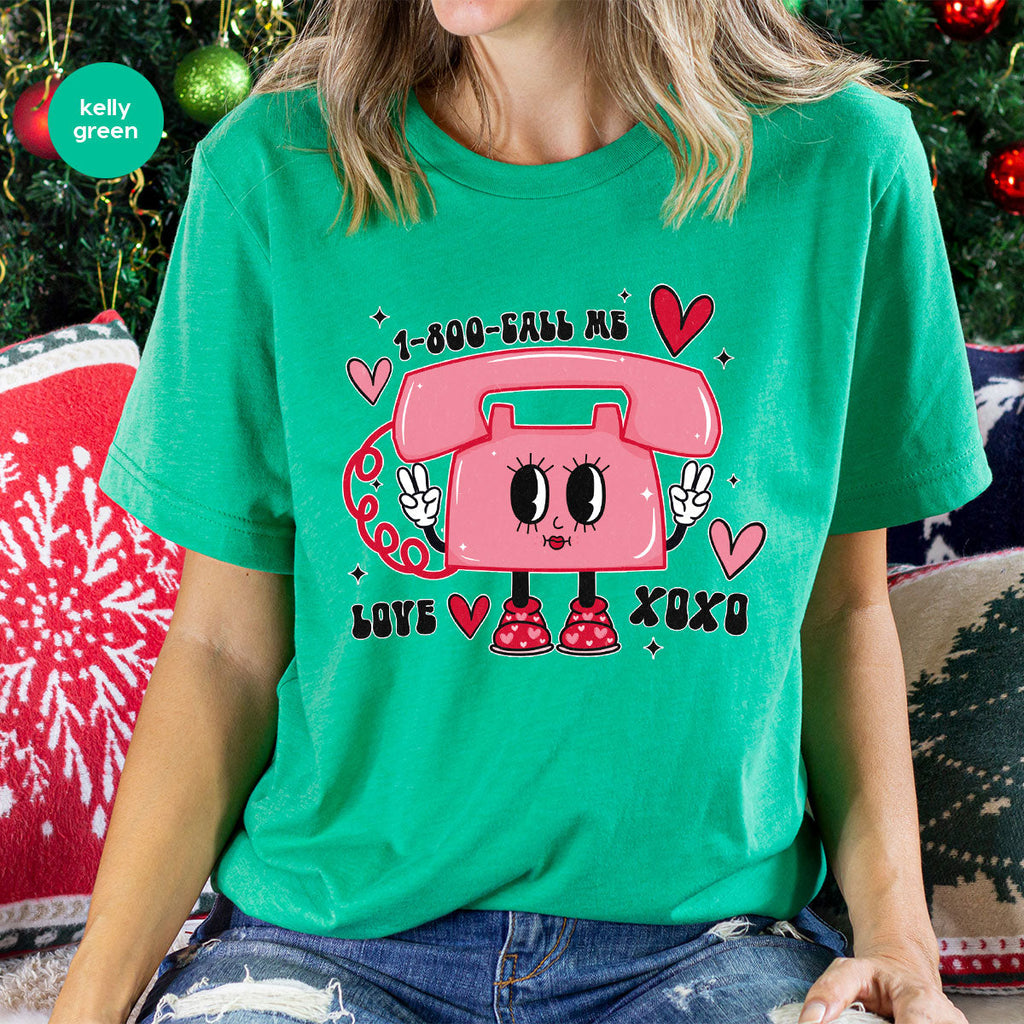 Call Me Lover Shirt, Funny Valentine's Day Cute Love T-Shirt product image 8