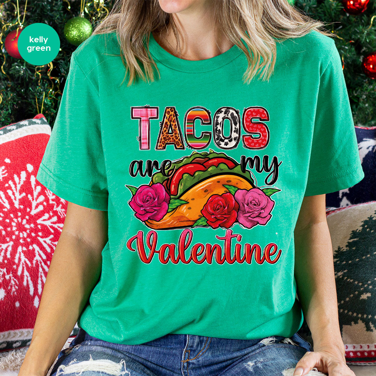 Tacos Are My Valentine Shirt, Gift To My Taco Lover, product image 8