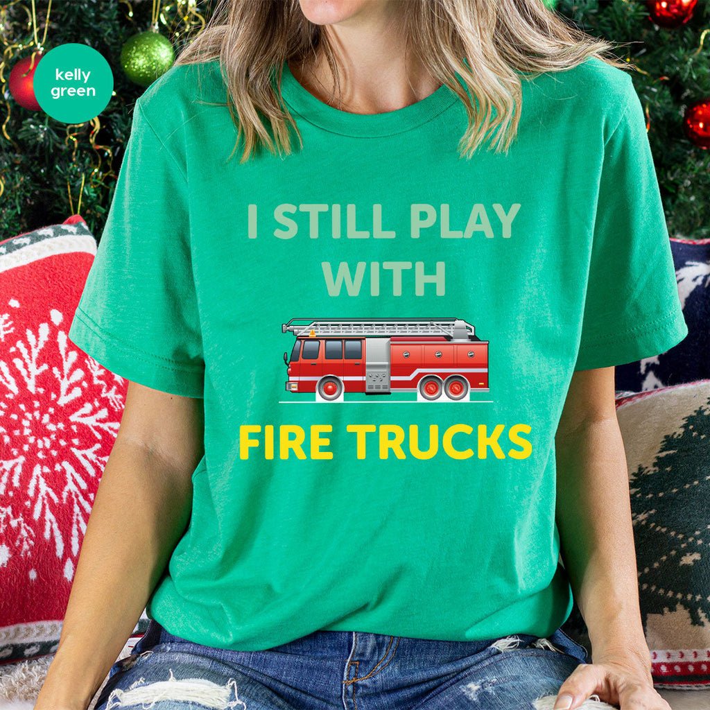 Fire Truck Shirt, Funny Fighter T-Shirt, Fireman Tee product image 11