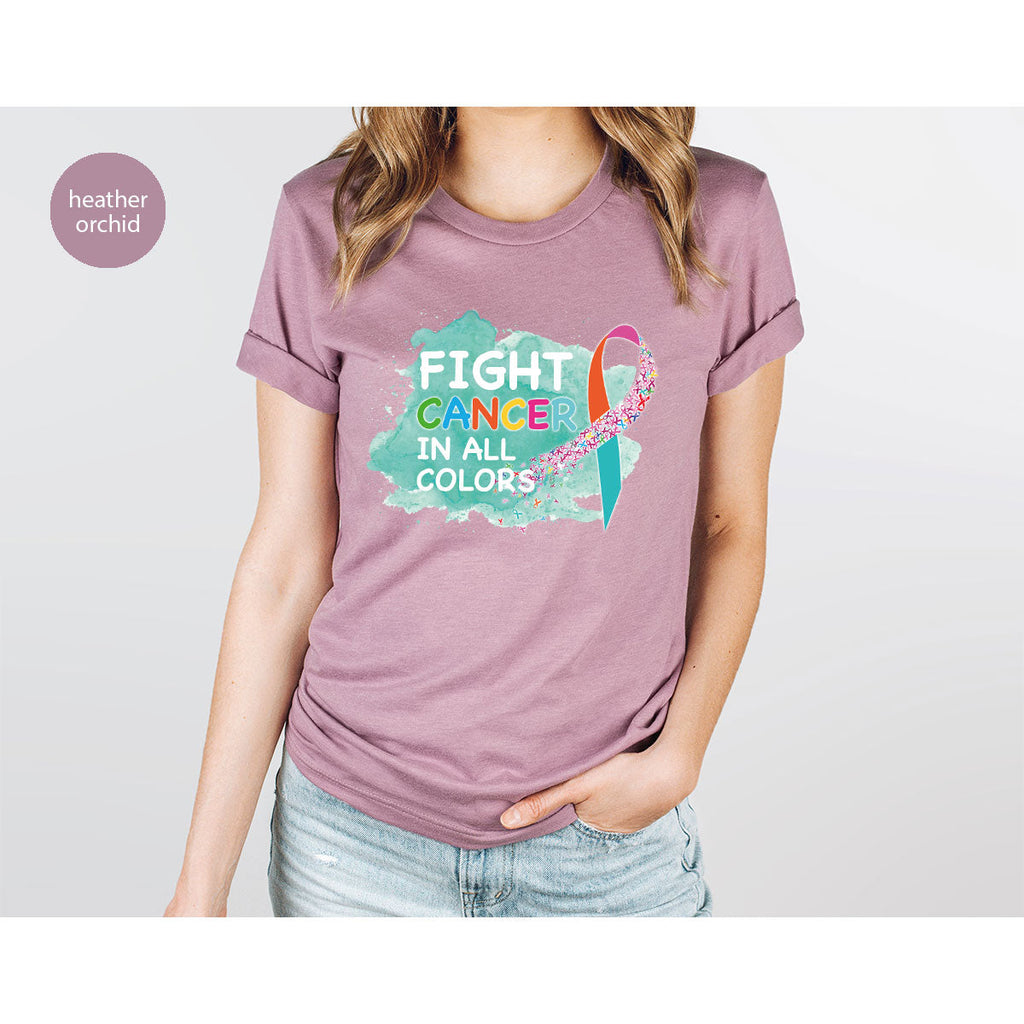 Fight Against Cancer Shirt, Warrior T-Shirt, With All Colors product image 2
