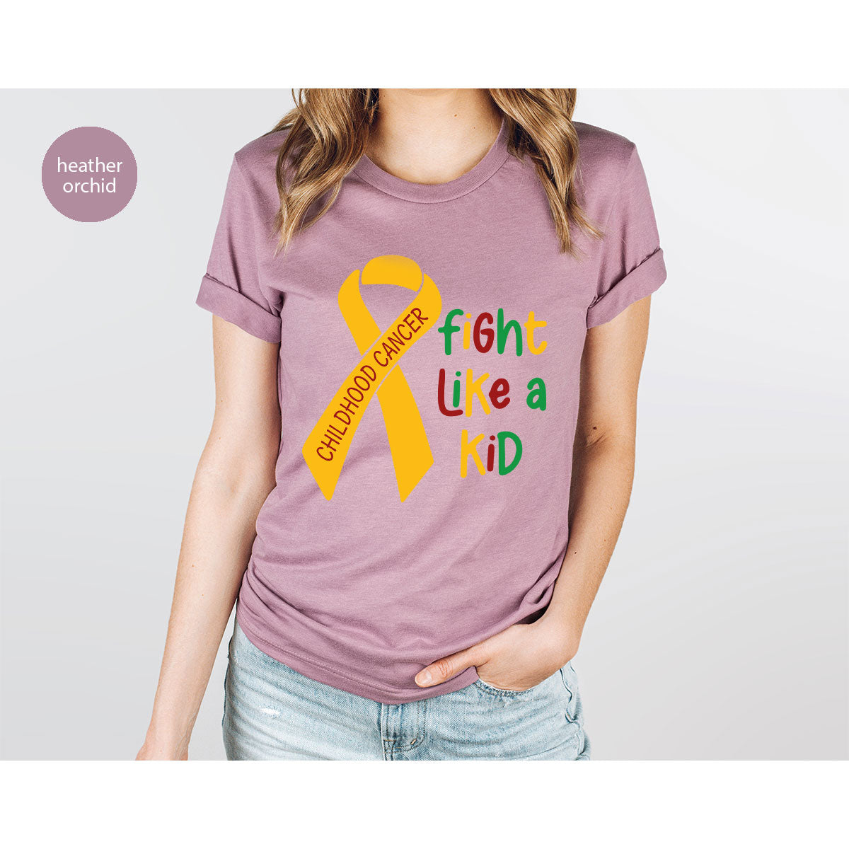 Fighting Like A Kid Shirt, Cancer Fight Childhood Canver product image 101