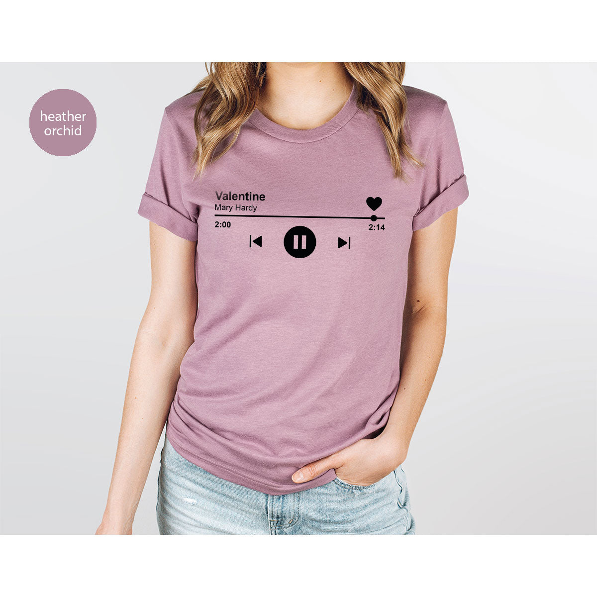 Valentine's Day Shirt, Play Music For Playlist T-Shirt product image 85