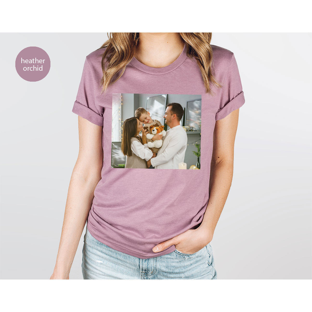 Custom Family T-Shirt, Customizable Photo Shirt, Baby Tee, product image 2