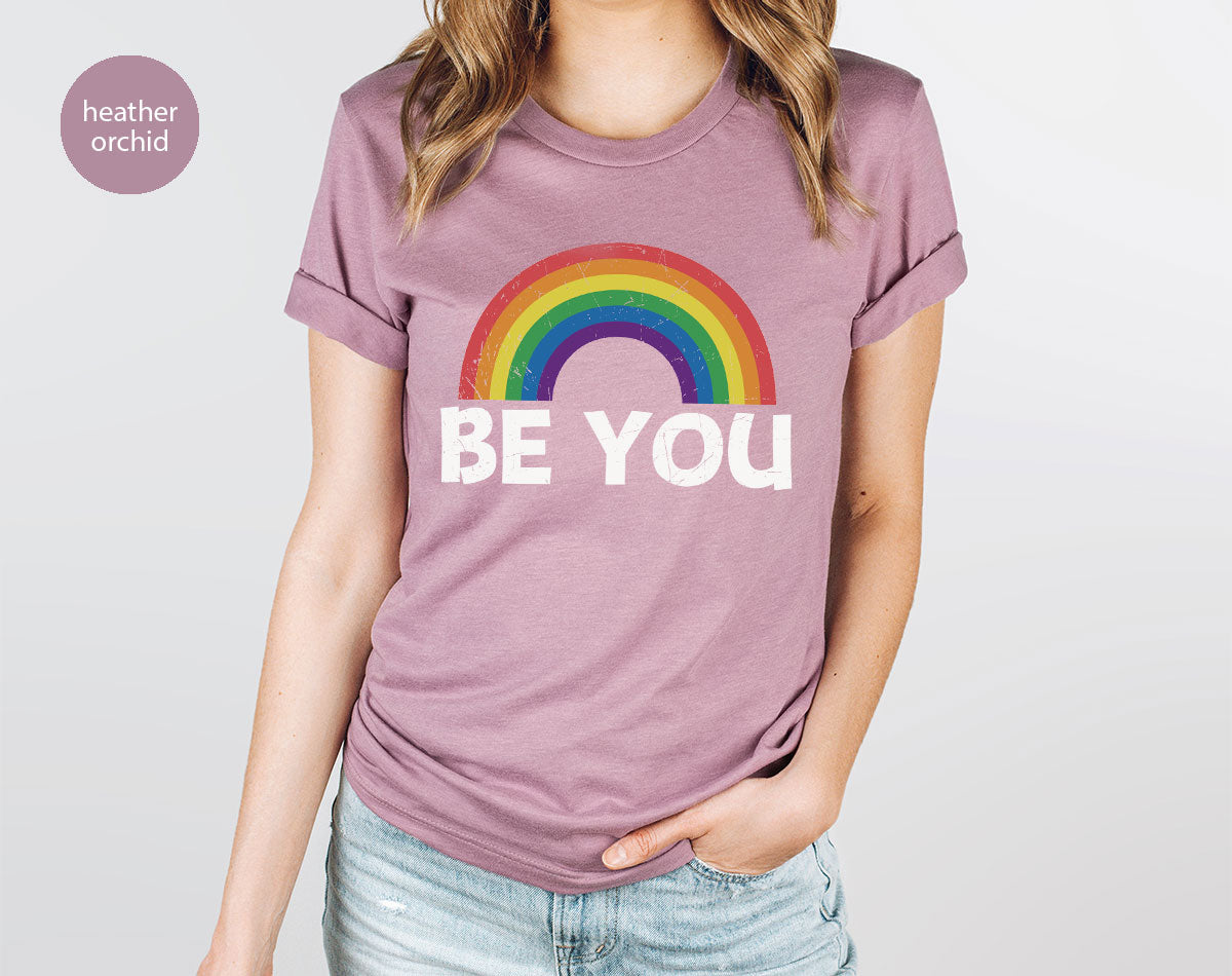 Rainbow T-Shirt, Be You Shirt, LGBT Pride product image 3