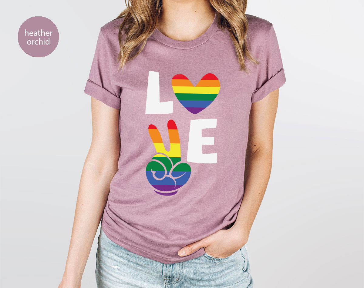 LGBT Love Shirt, Rainbow Glory T-Shirt, Pride Tee product image 9