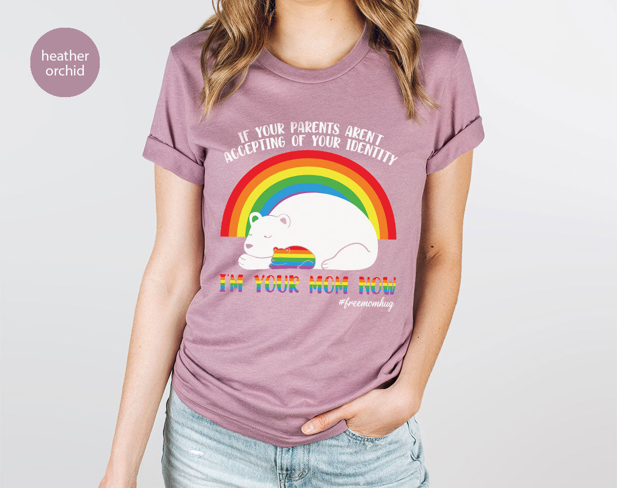 I'm Your Mom Now T-Shirt, Cute LGBT Glory Tee product image 9
