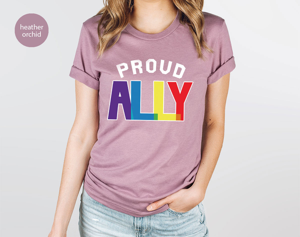 Proud Ally Shirt, LGBT T-Shirt, Tee product image 9