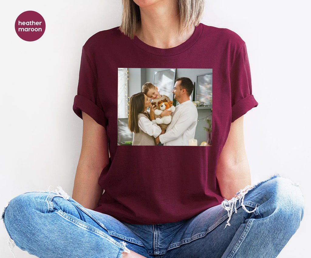 Custom Family T-Shirt, Customizable Photo Shirt, Baby Tee, product image 3