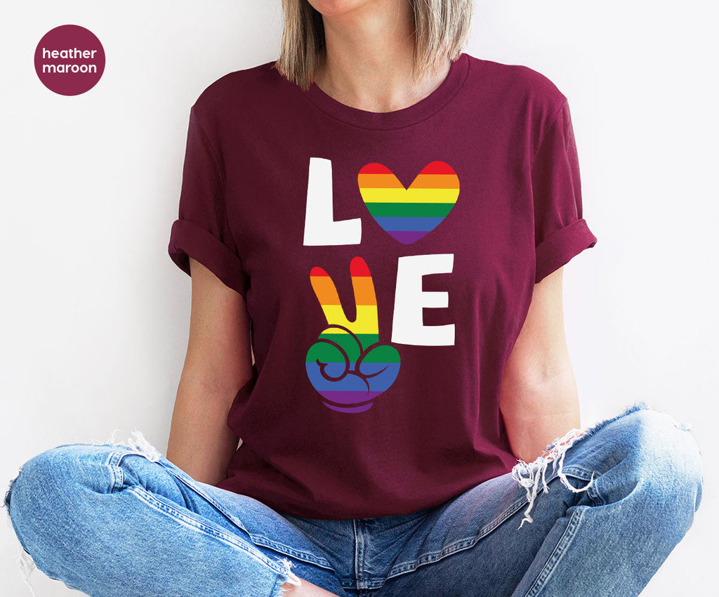 LGBT Love Shirt, Rainbow Glory T-Shirt, Pride Tee product image 10