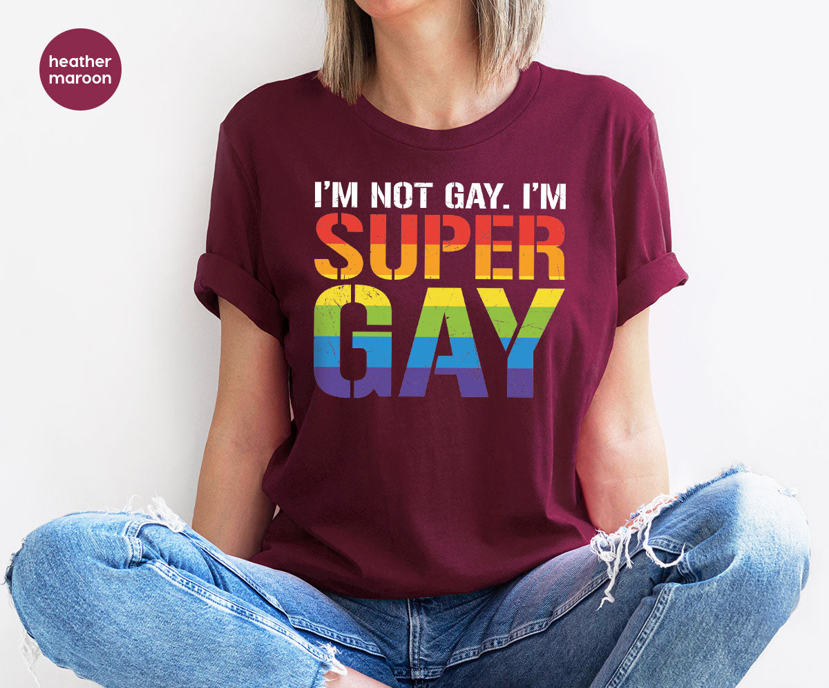 Super Gay Shirt, LGBT Power T-Shirt, Tee product image 4