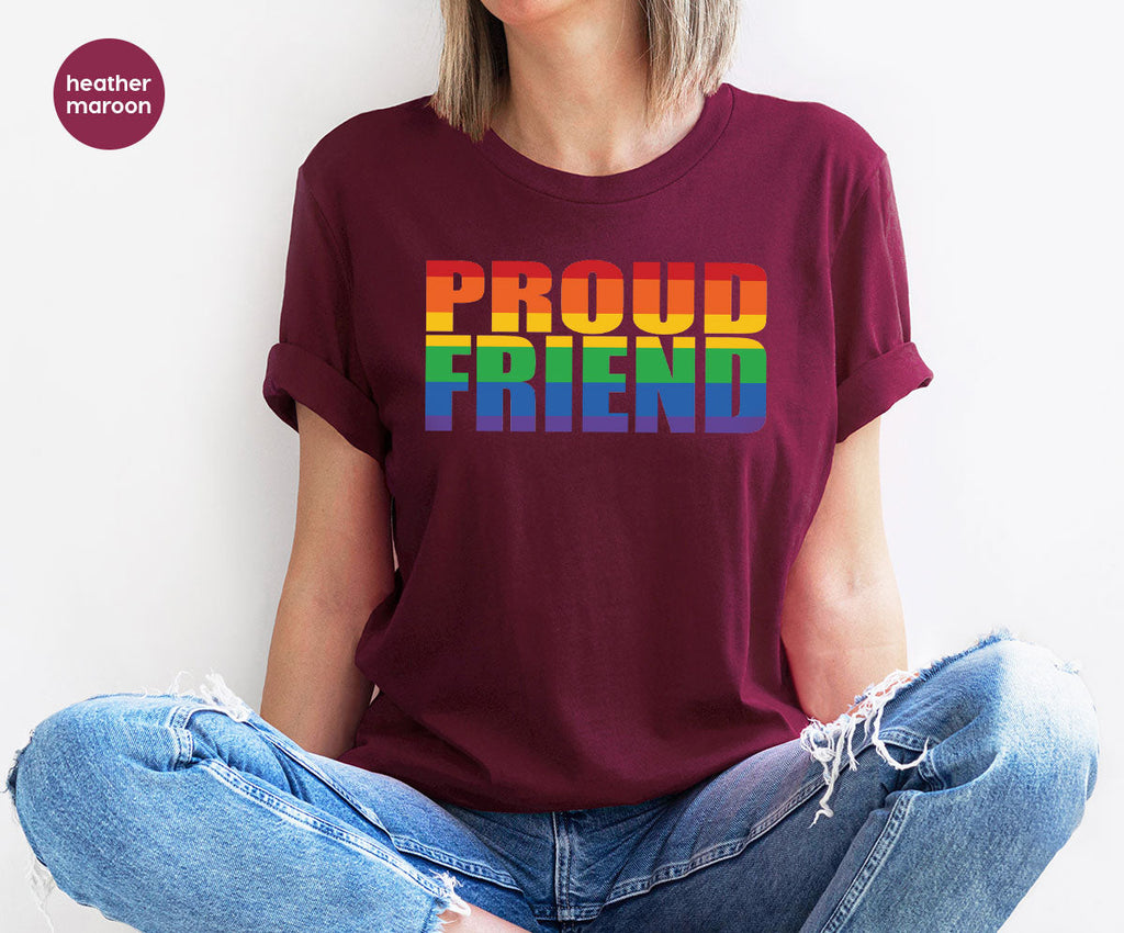 LGBT Friendship Shirt, Proud Friend T-Shirt, Gift Tee product image 7