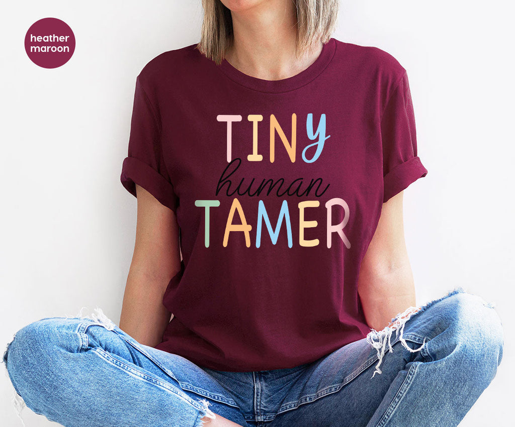 Teacher Shirt, Tiny Human Tamer, Kindergarten Preschool product image 80