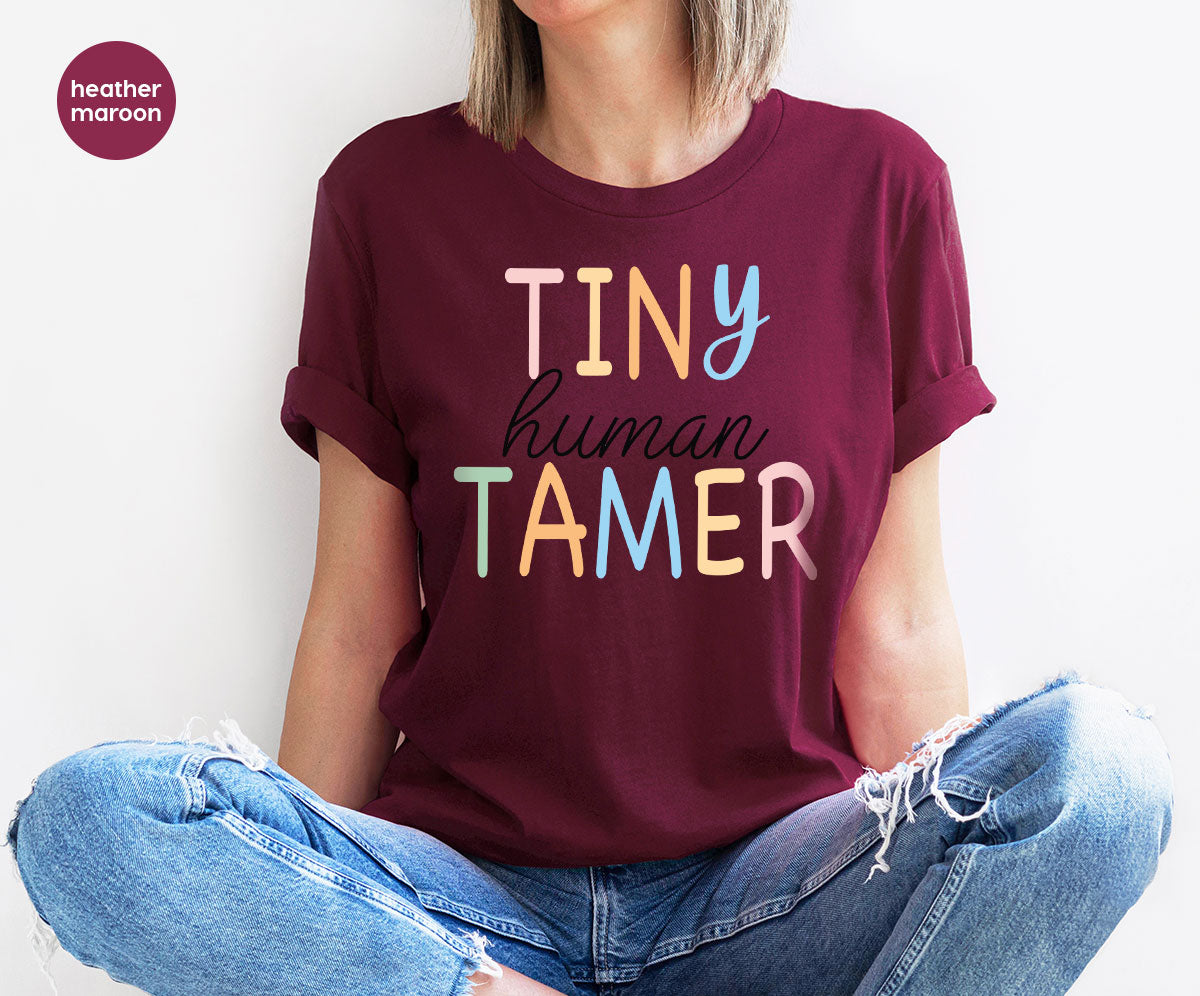 Teacher Shirt, Tiny Human Tamer, Kindergarten Preschool product image 80